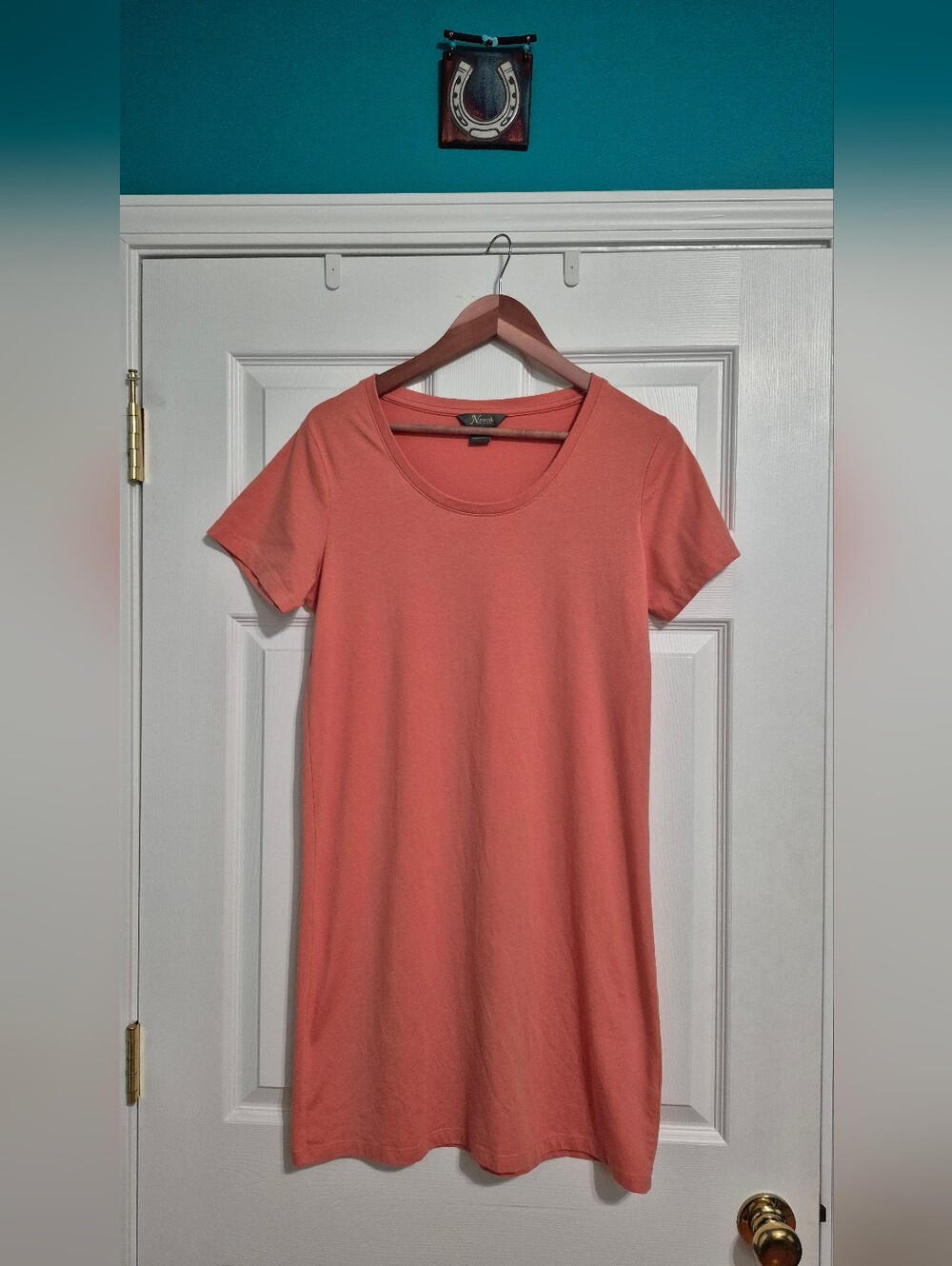 Everyday T-shirt Dress In Coral